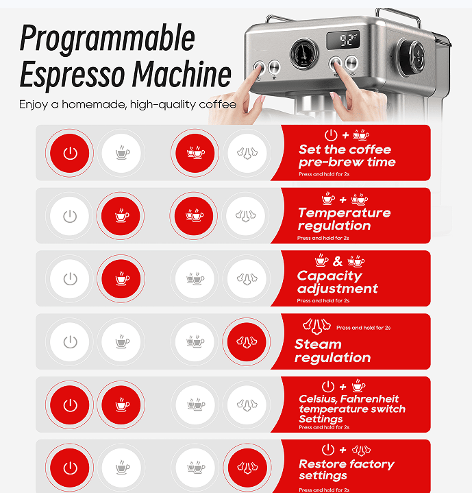 semi-automatic espresso machine