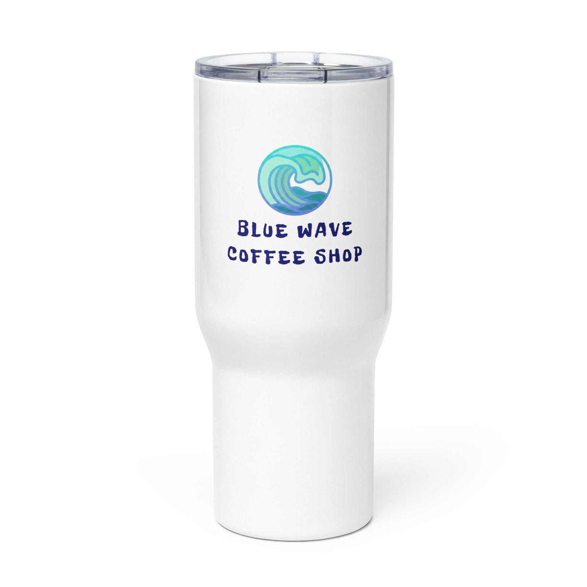 Travel mug with a handle