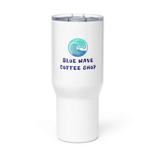 Travel mug with a handle